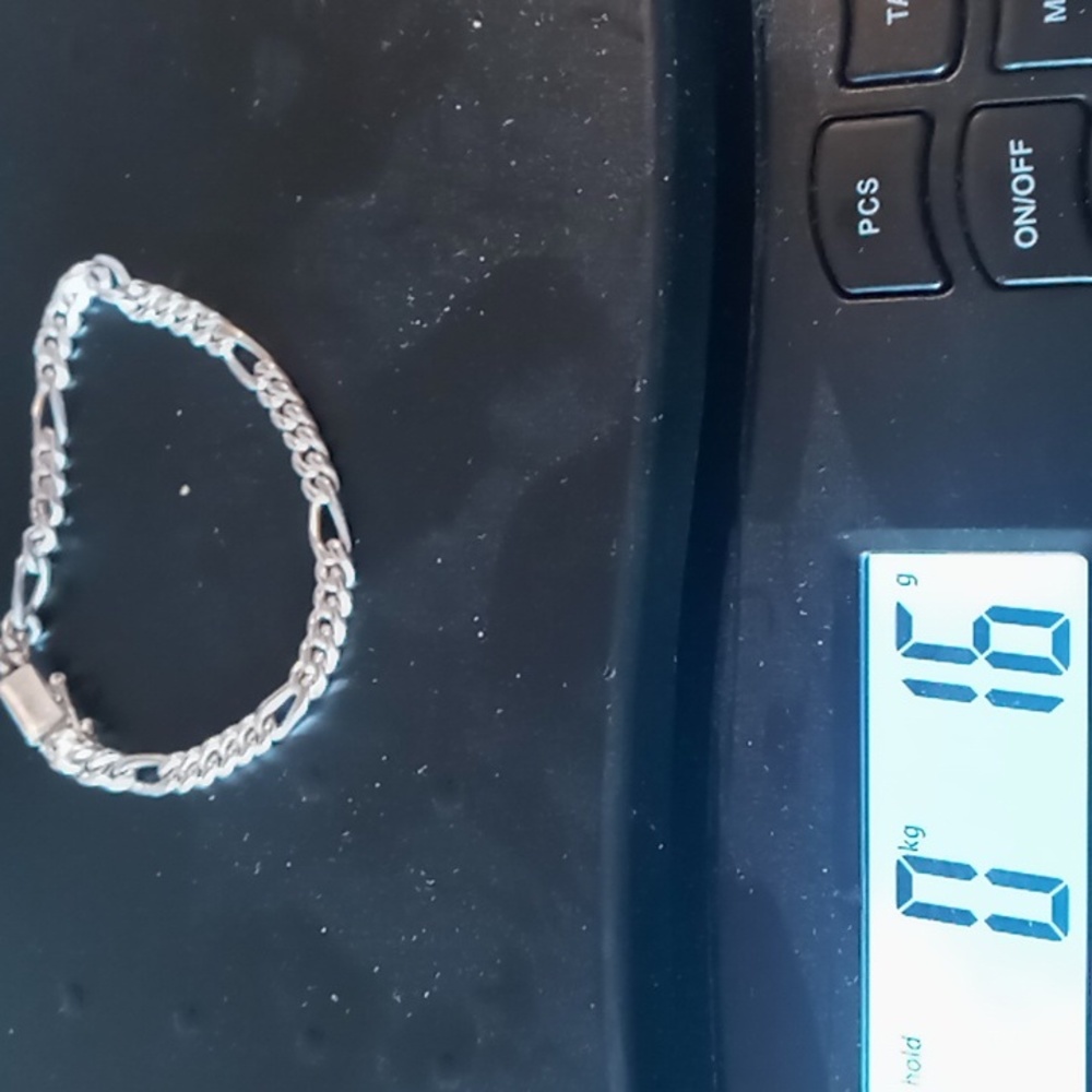 8 in sterling silver bracelet